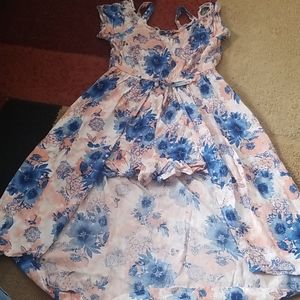 Justice dress short with long back